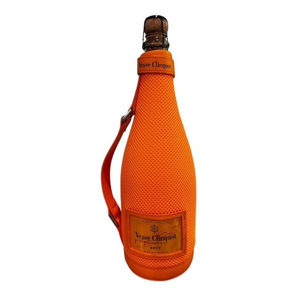 VEUVE CLICQUOT Neoprene Bottle Holders Brut Ice Jacket Orange - Picture 1 of 6